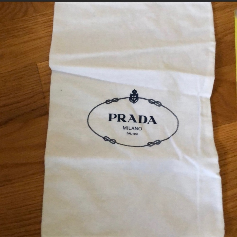 Authentic Prada shoe dust bag 9 x 14